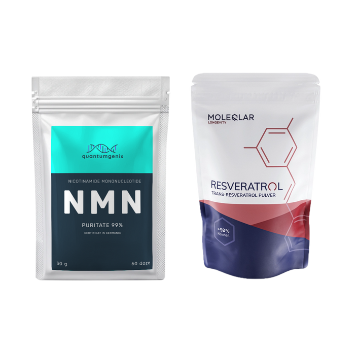 Πακέτο NMN και Resveratrol σε σκόνη - 2 μήνες